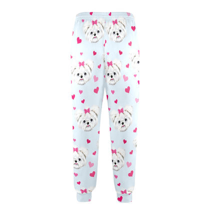 Maltese Pattern Print Design 03 Men's Casual Track Pants