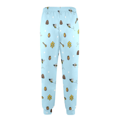 Honey Bee Print Design LKS307 Men's Casual Track Pants