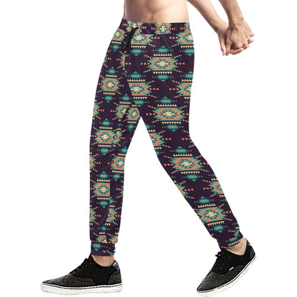 Navajo Geometric Style Print Pattern Men's Sweatpants