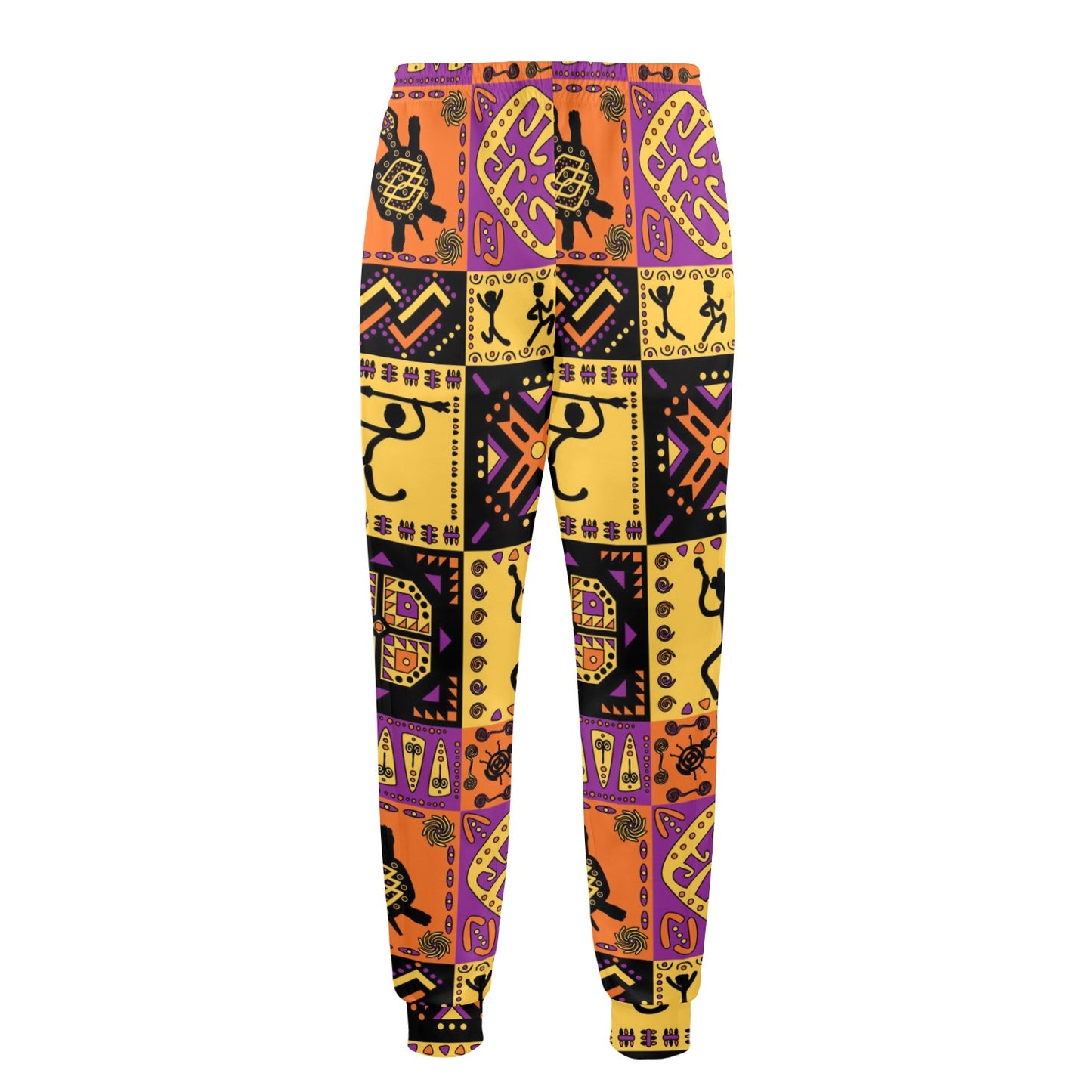 African Pattern Print Design 02 Men's Casual Track Pants
