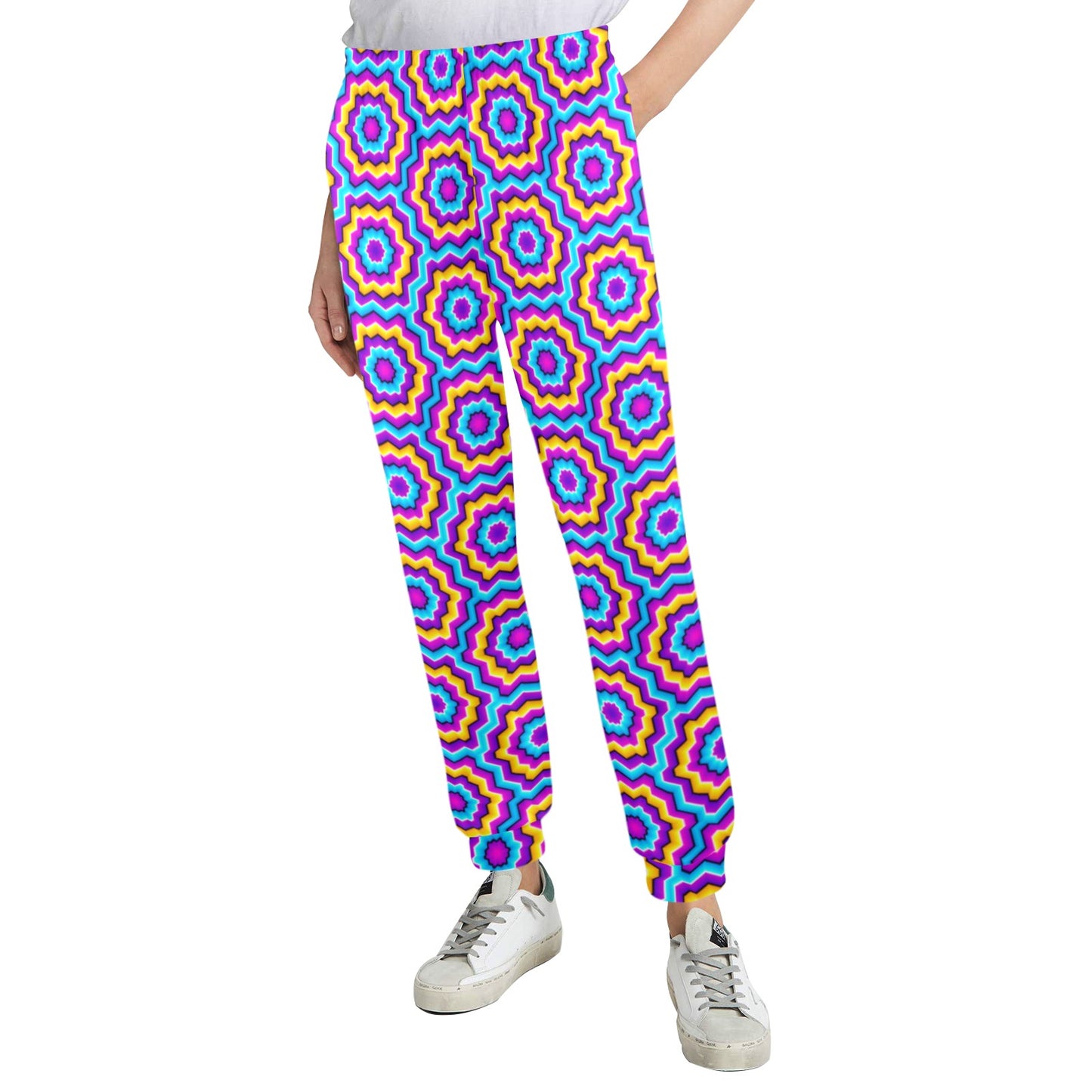 Optical illusion Techno Movement Women's Casual Track Pants