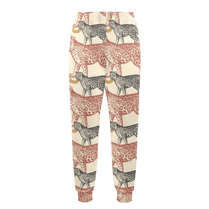 Jaguar Pattern Print Design 01 Men's Casual Track Pants