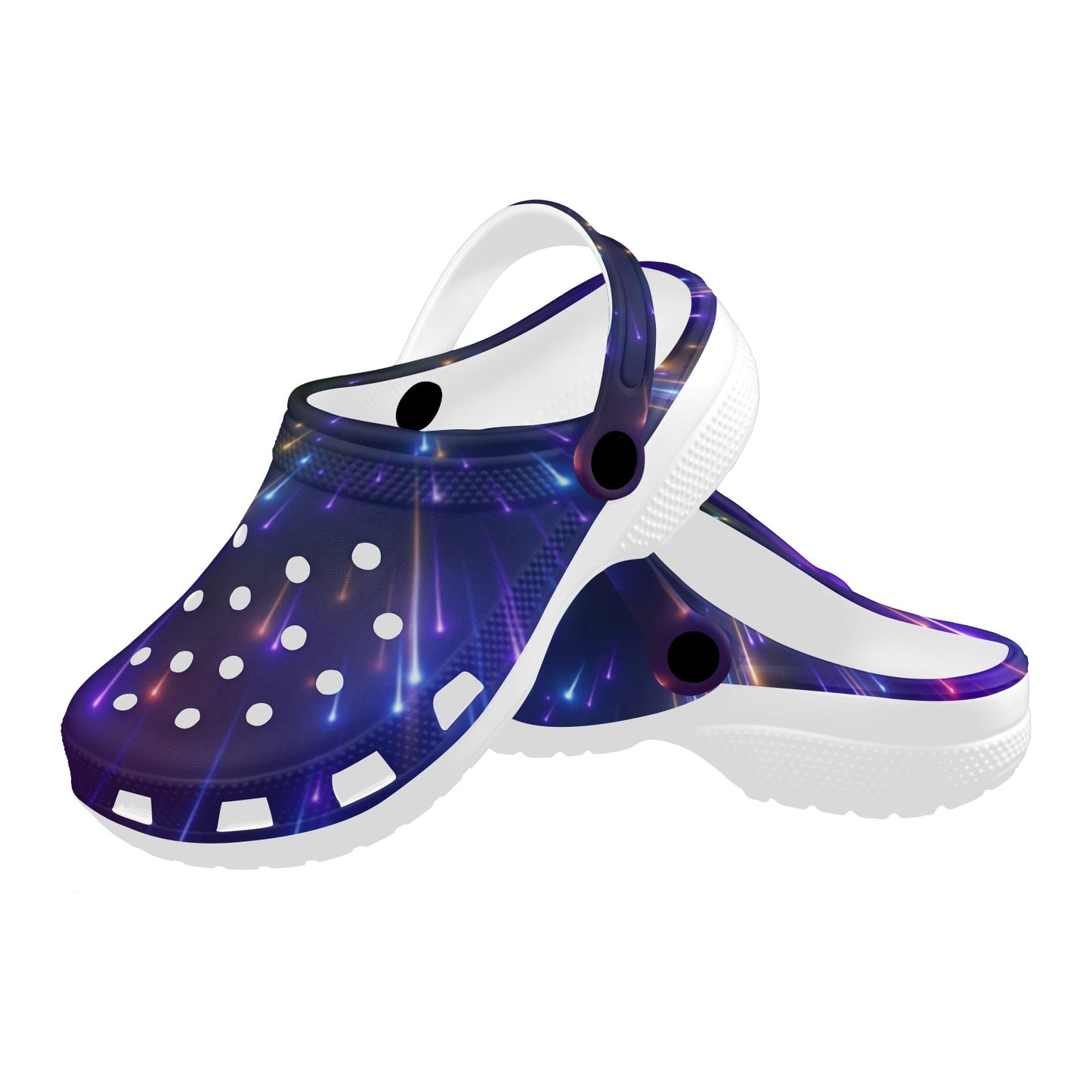Celestial Rainbow Speed Light Unisex Clogs Shoes