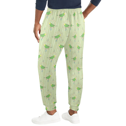 Budgerigar Pattern Print Design 02 Men's Casual Track Pants