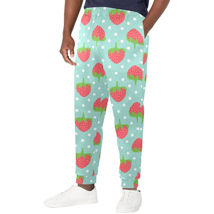 Strawberry Pattern Print Design SB06 Men's Casual Track Pants