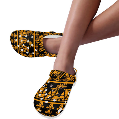 Eye of Horus Tribal Egypt Pattern Unisex Clogs Shoes