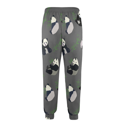 Panda Pattern Print Design A06 Men's Casual Track Pants