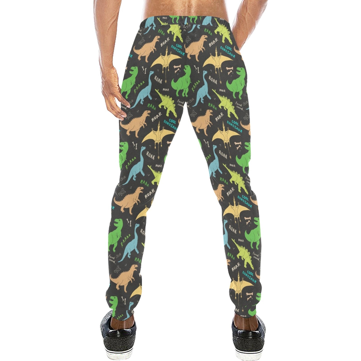 dinosaur Design Print Pattern JJ0107 Men's Sweatpants