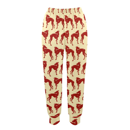 Greyhounds Design Print Pattern JJ0294 Women's Casual Track Pants