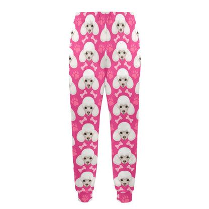 Poodle Pattern Print Design A04 Men's Casual Track Pants