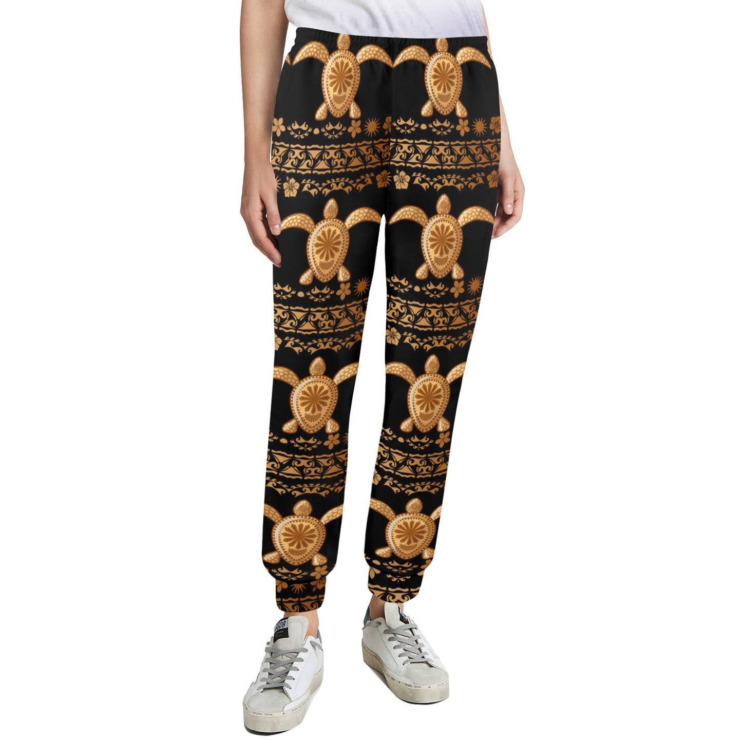 Tribal Sea turtle Polynesian Hawaiian Women's Casual Track Pants