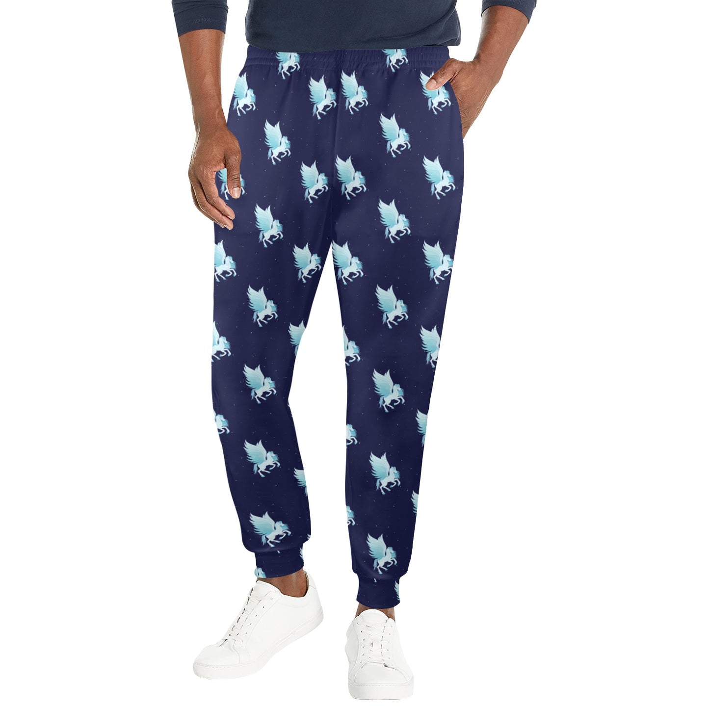 Pegasus Pattern Print Design 03 Men's Casual Track Pants