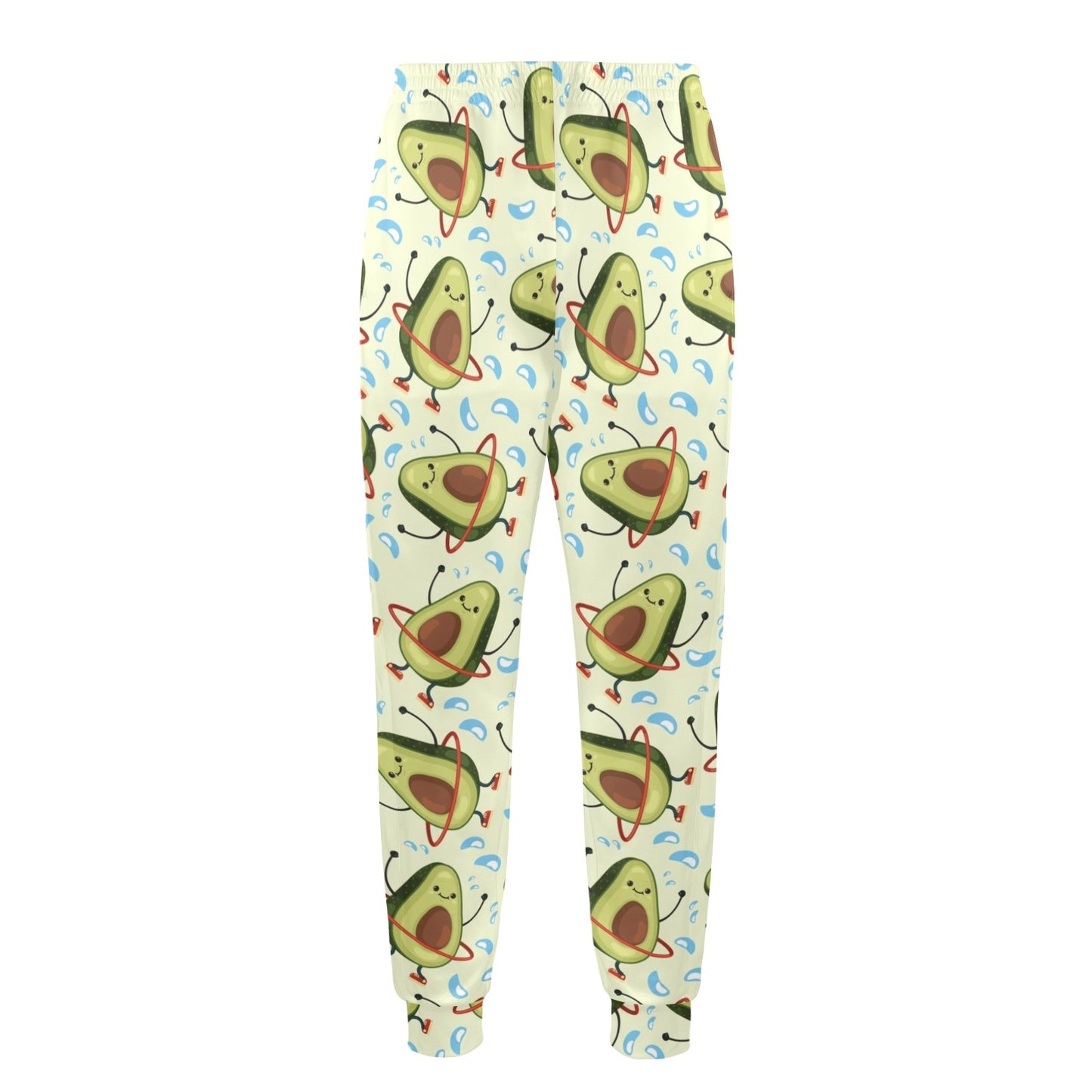 Avocado Pattern Print Design AC02 Men's Casual Track Pants