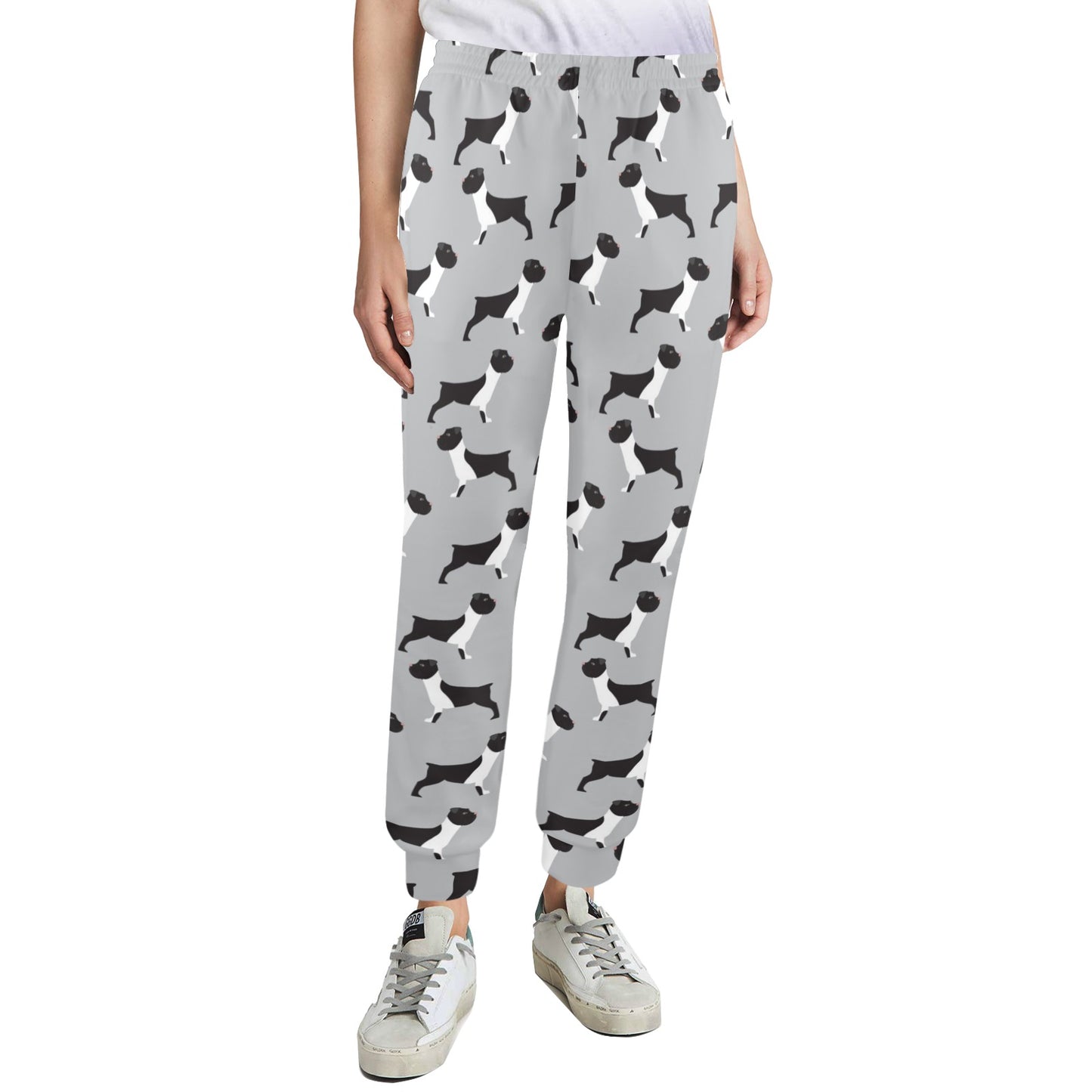 Boxers Pattern Print Design 01 Women's Casual Track Pants