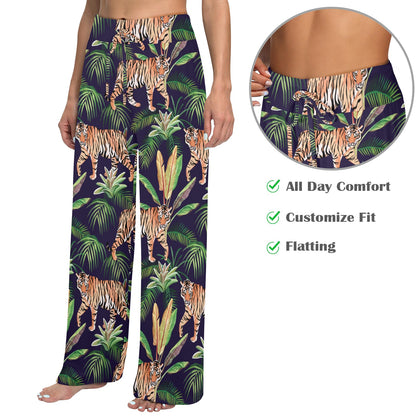 Tiger Jungle Women's Wide Leg Lounge Pants