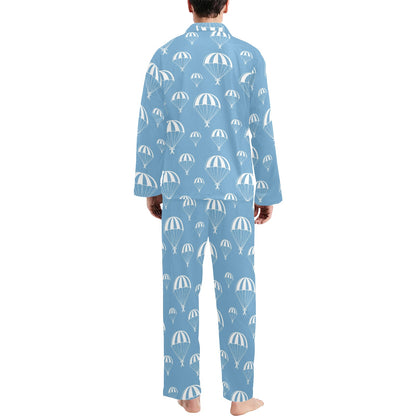 Skydiver Print Design LKS305 Men's Long Pajama Set
