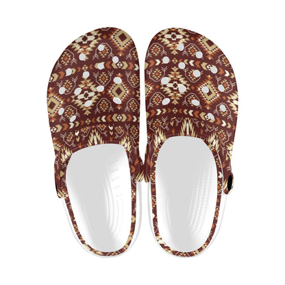 Navajo Native Color Print Pattern Unisex Clogs Shoes