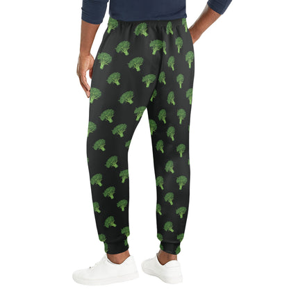 Broccoli Pattern Print Design 04 Men's Casual Track Pants