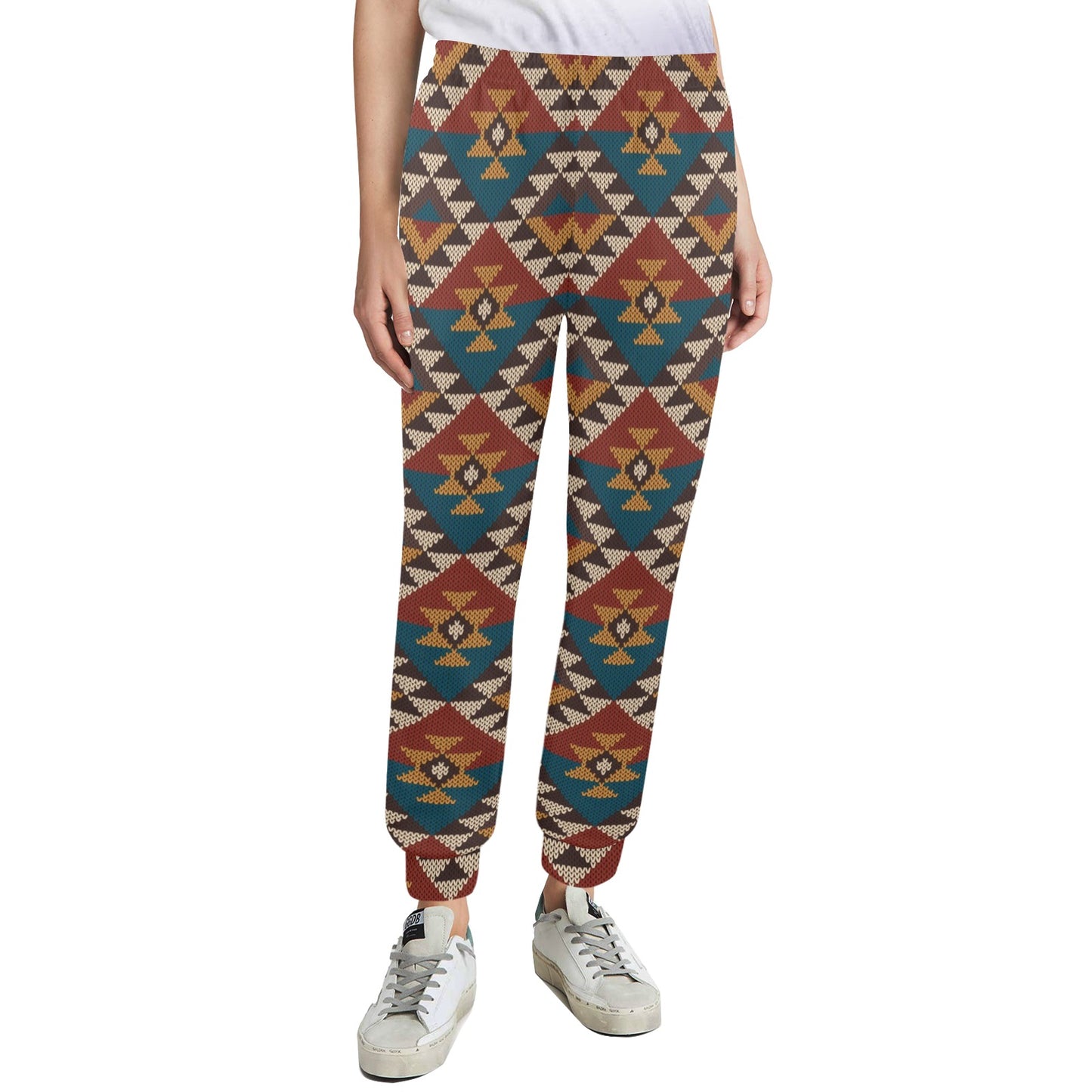 Knit Aztec Tribal Women's Casual Track Pants