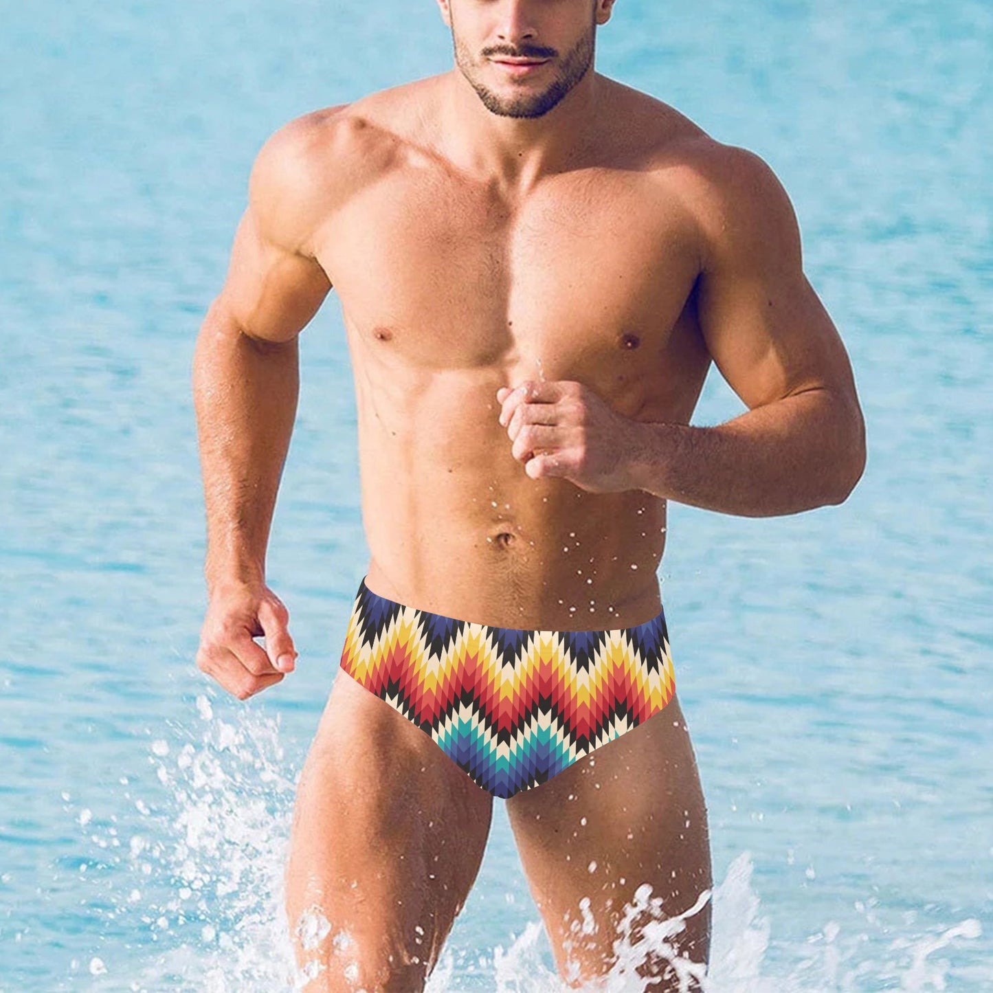 Tribal Aztec Men's Swimming Briefs