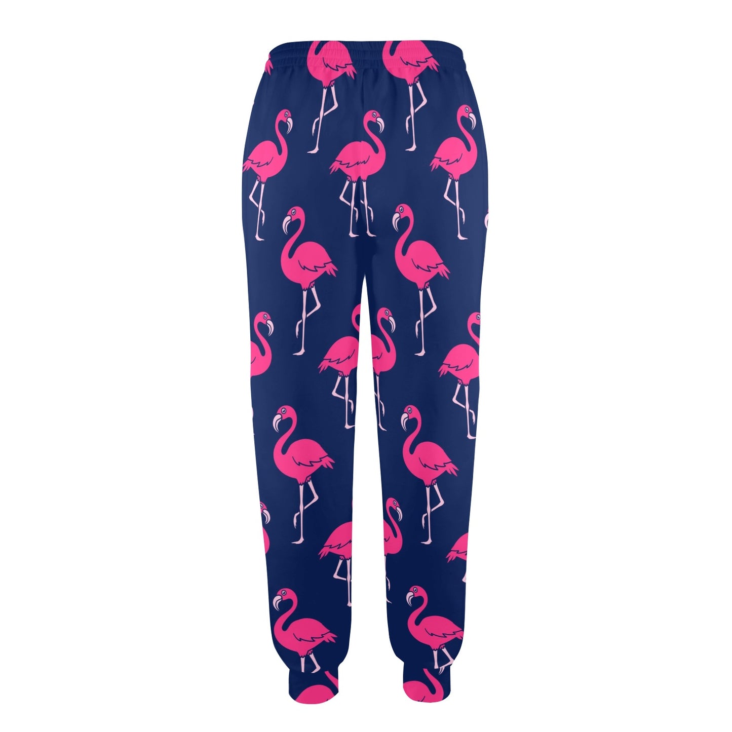 Pink Flamingo Pattern Women's Casual Track Pants