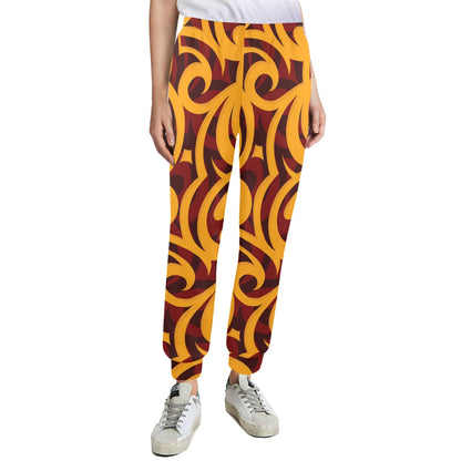 Maori Pattern Print Design 02 Women's Casual Track Pants