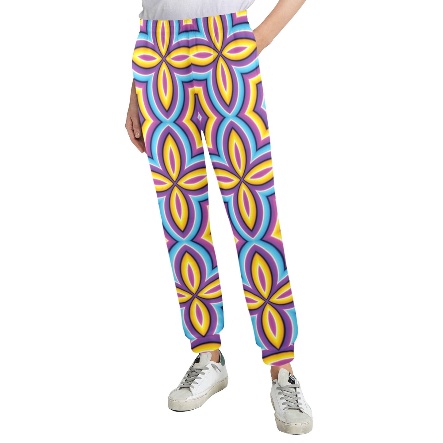 Optical illusion Pattern Print Design A03 Women's Casual Track Pants