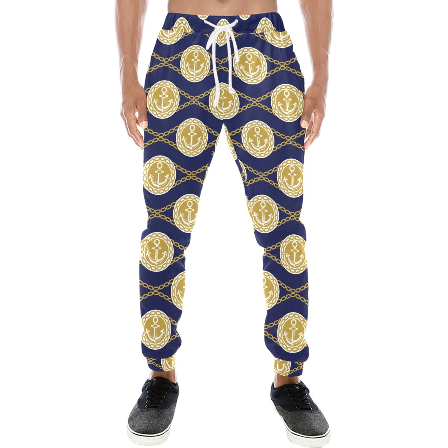 Anchor Luxury Pattern Men's Sweatpants