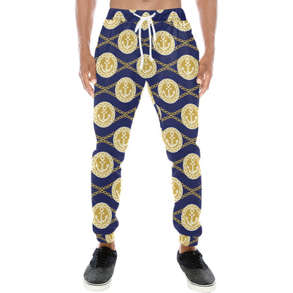 Anchor Luxury Pattern Men's Sweatpants