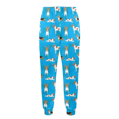 Cardigan Welsh Corgis Pattern Print Design 01 Men's Casual Track Pants
