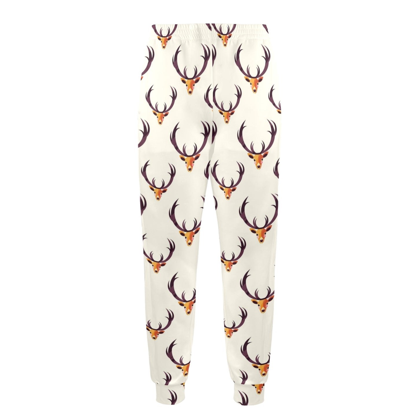 Deer Design Print Pattern JJ072 Men's Casual Track Pants