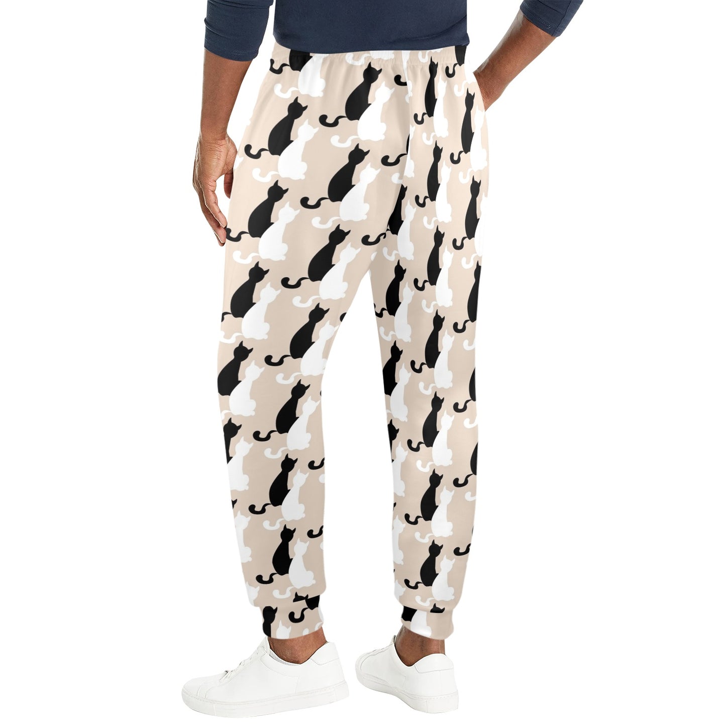 Cat Pattern Print Design 04 Men's Casual Track Pants
