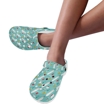 Phlebotomist Medical Print Unisex Clogs Shoes