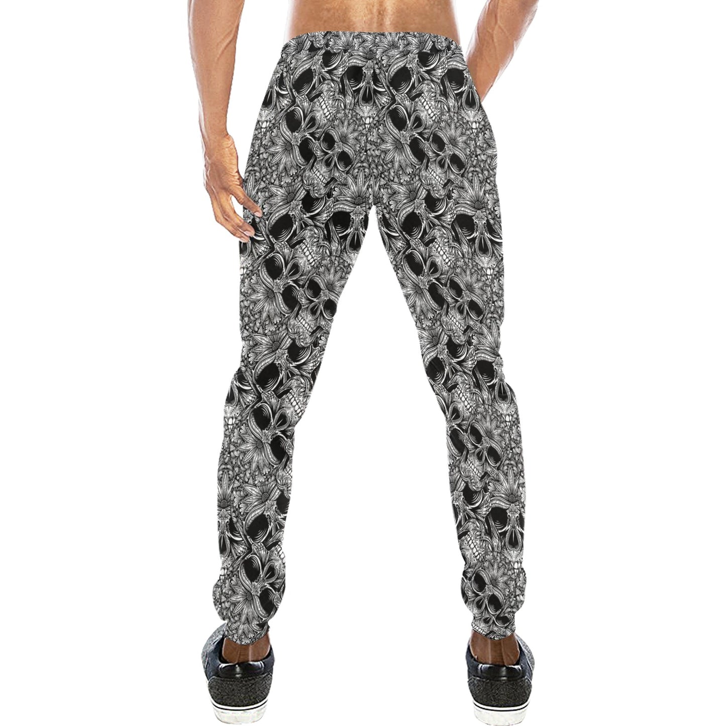 Skull Tattoo Design Print Men's Sweatpants