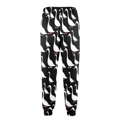 Goose Pattern Print Design 01 Men's Casual Track Pants