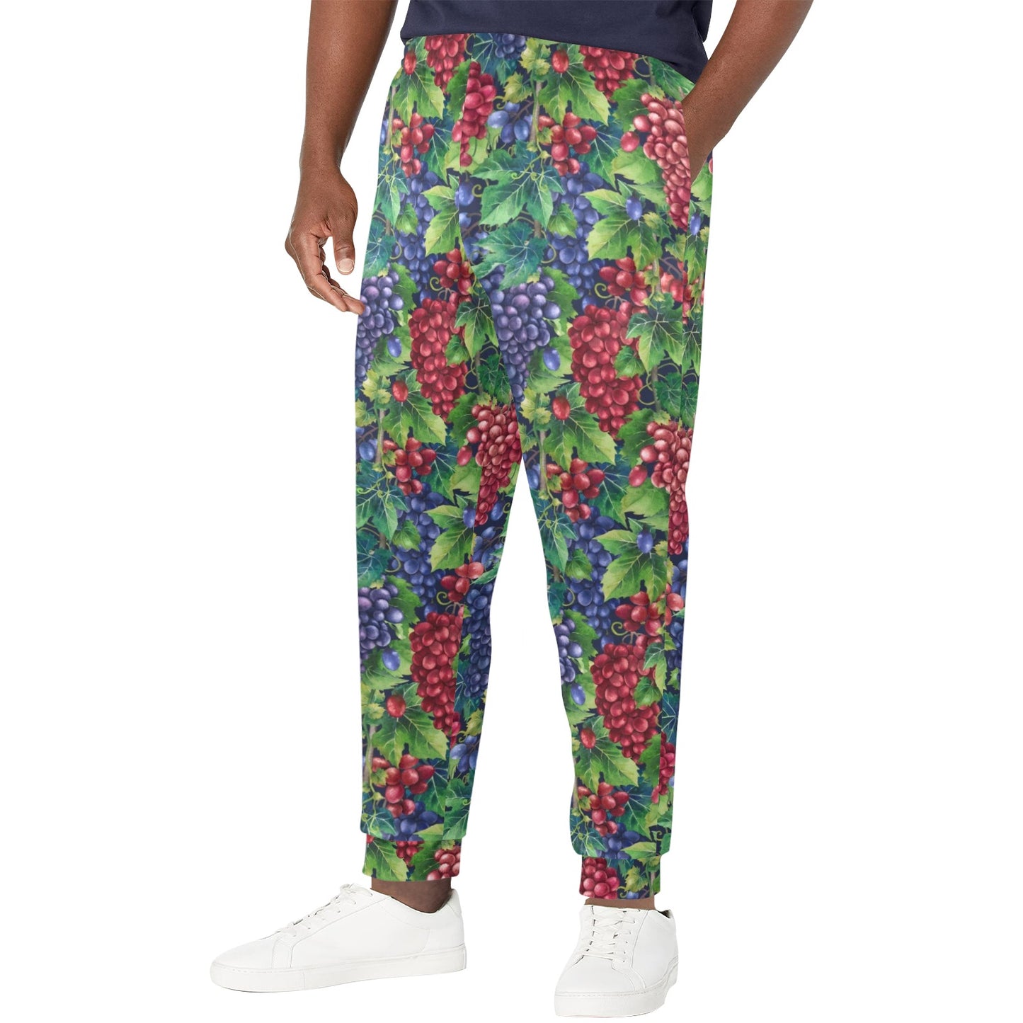 Grape Pattern Print Design GP02 Men's Casual Track Pants