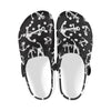 Anchor Black White Unisex Clogs Shoes