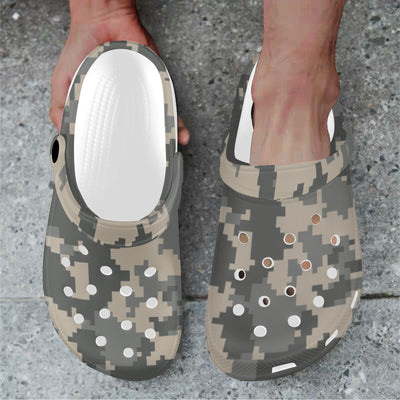 ACU Digital Camouflage Unisex Clogs Shoes