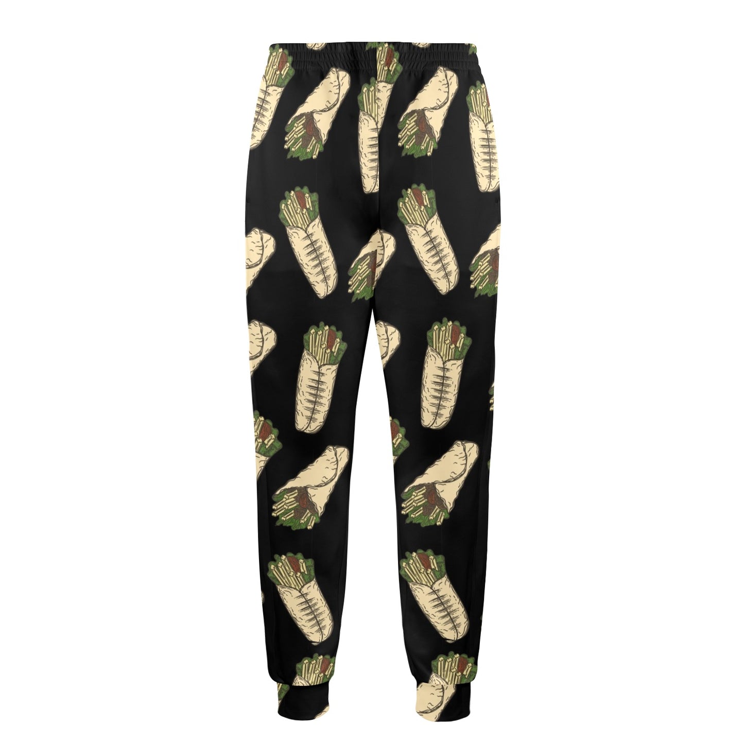 burrito Design Print Pattern JJ022 Men's Casual Track Pants