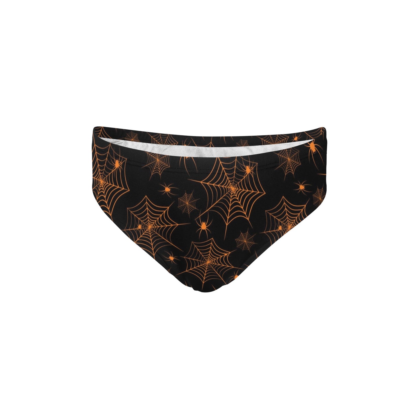 Spider Web Print Design LKS306 Men's Swimming Briefs