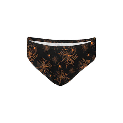 Spider Web Print Design LKS306 Men's Swimming Briefs