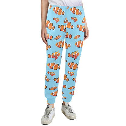 Clownfish Pattern Print Design 01 Women's Casual Track Pants