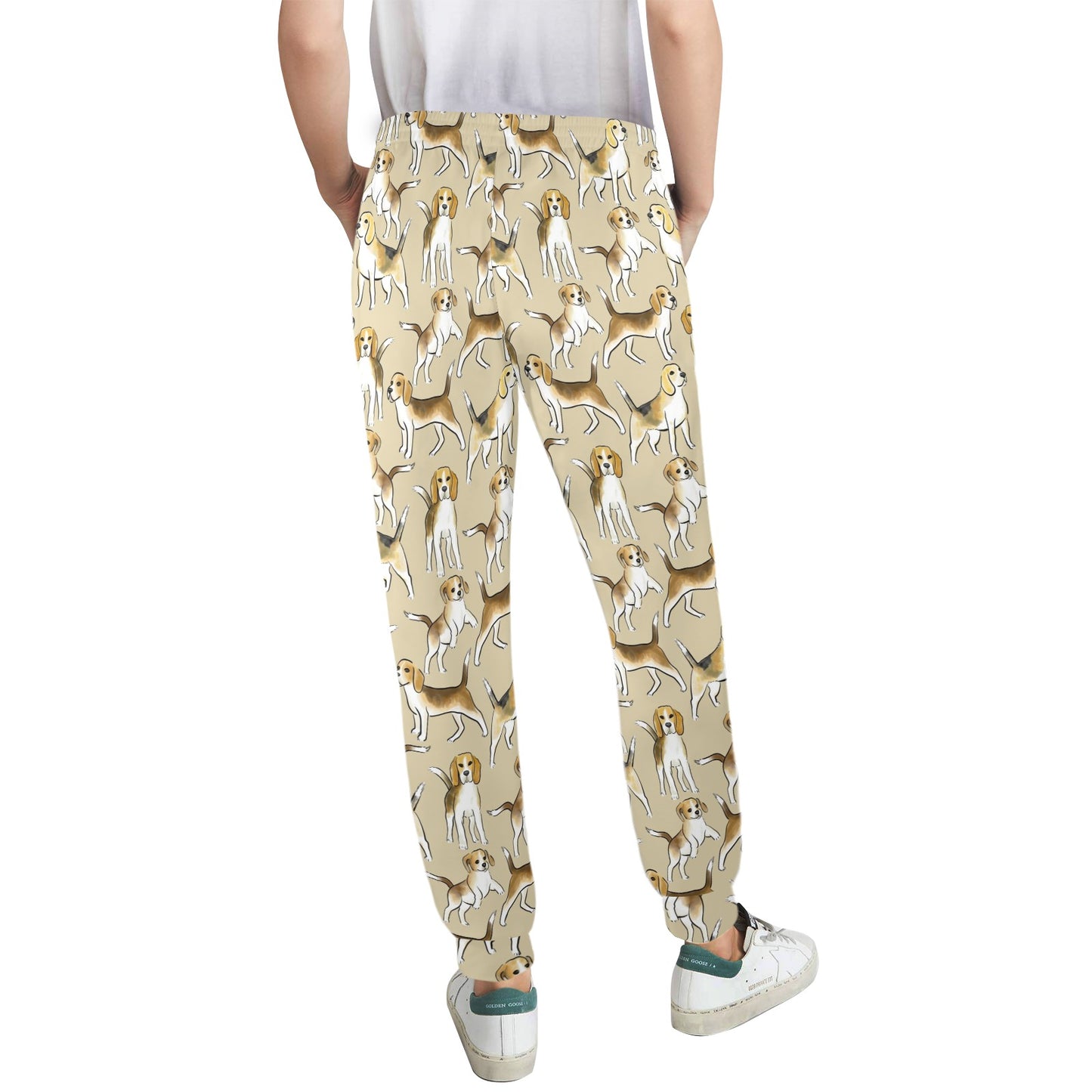 Beagle Pattern Print Design 04 Women's Casual Track Pants