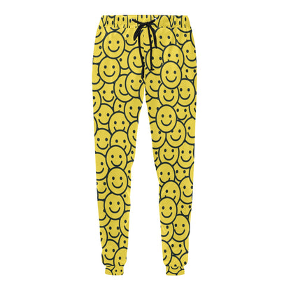 Smiley Face Emoji Print Design LKS302 Men's Sweatpants