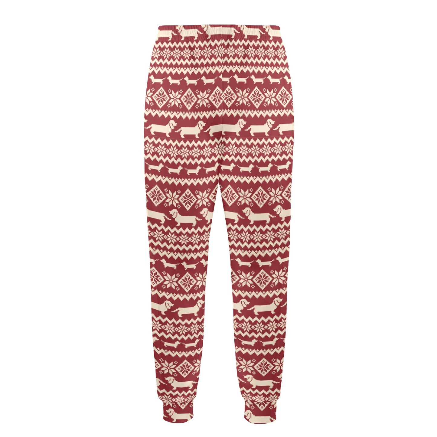 Dachshund Pattern Print Design 09 Men's Casual Track Pants
