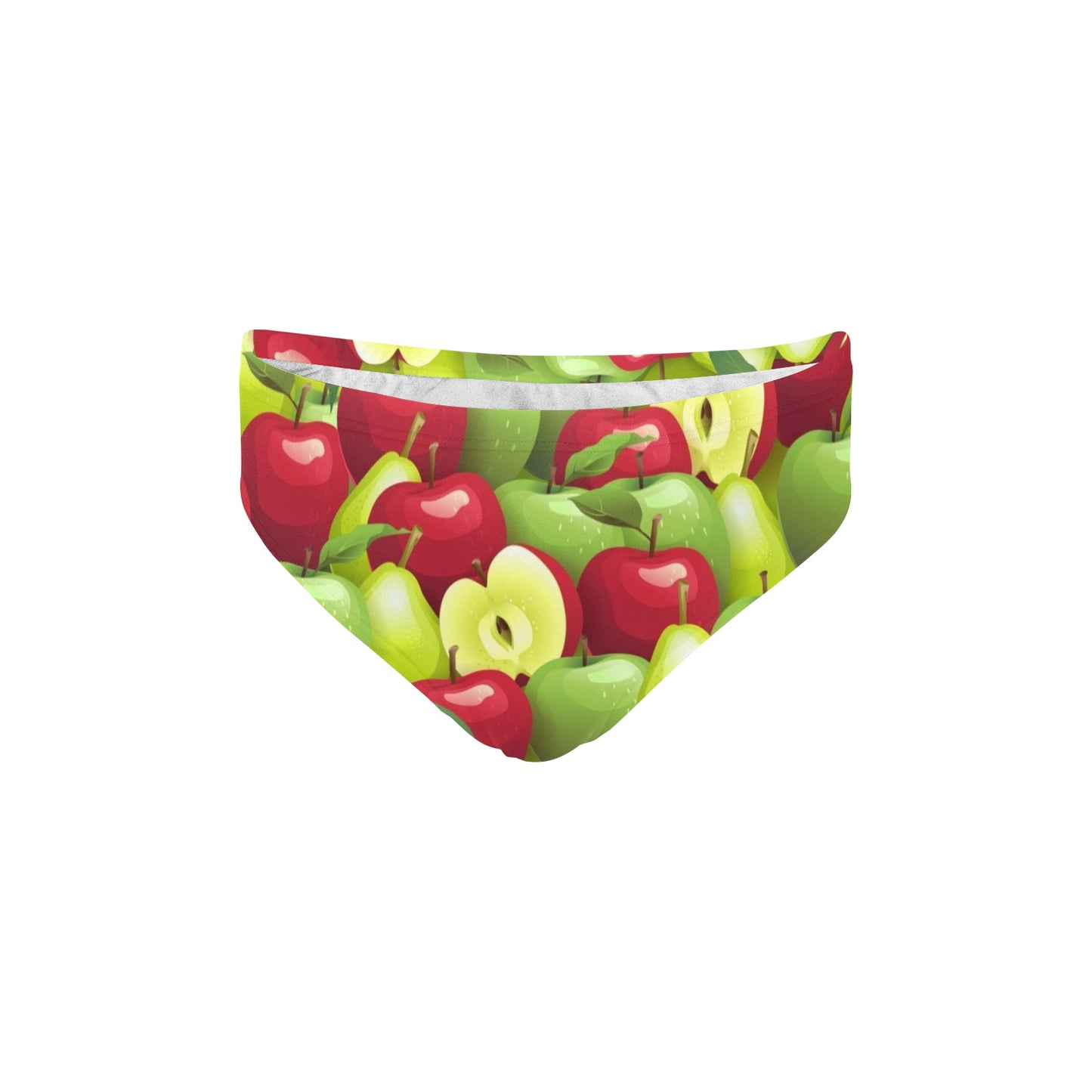 Apple Pattern Print Design AP03 Men's Swimming Briefs