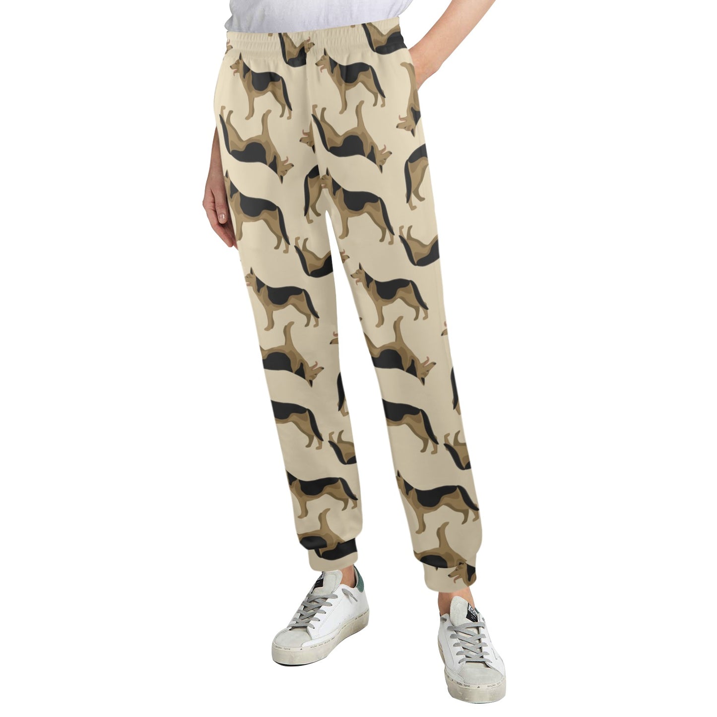 German Shepherd Design Print Pattern JJ0255 Women's Casual Track Pants