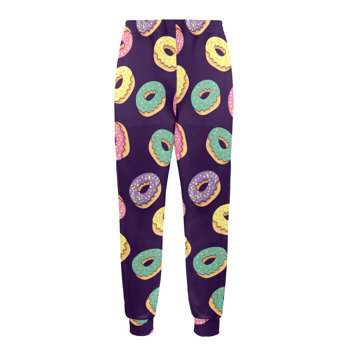 Donut Pattern Print Design DN08 Men's Casual Track Pants