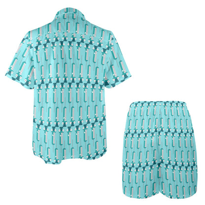 Phlebotomist Concept Design Men's Beach Shirt and Shorts Set