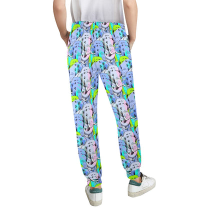 Elephant Art color Print Pattern Women's Casual Track Pants